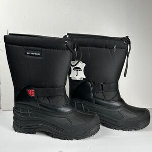 Waterproof Thermolite Snow Boots Womens Size 8 Black Winter Insulated Cold Weath